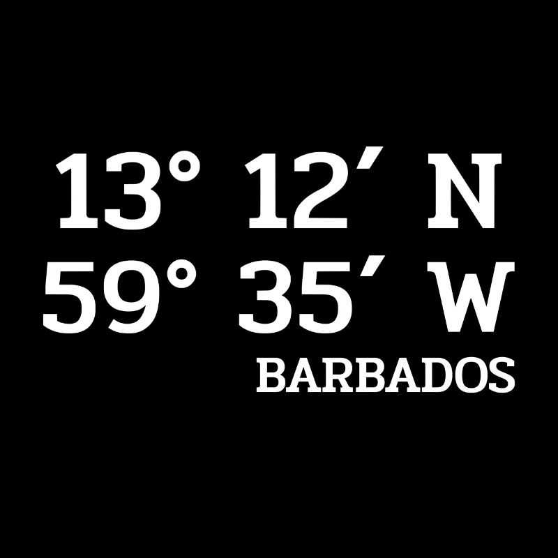 Barbados Coordinates - Koordinaten - West Indies