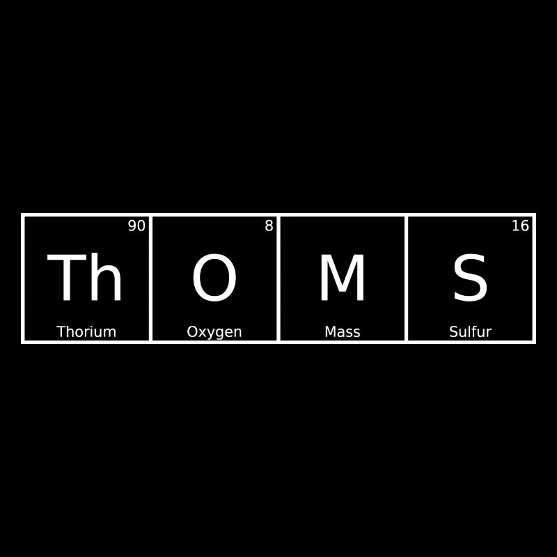 Nom de Thom Prénom Chimie Tableau périodique Éléments