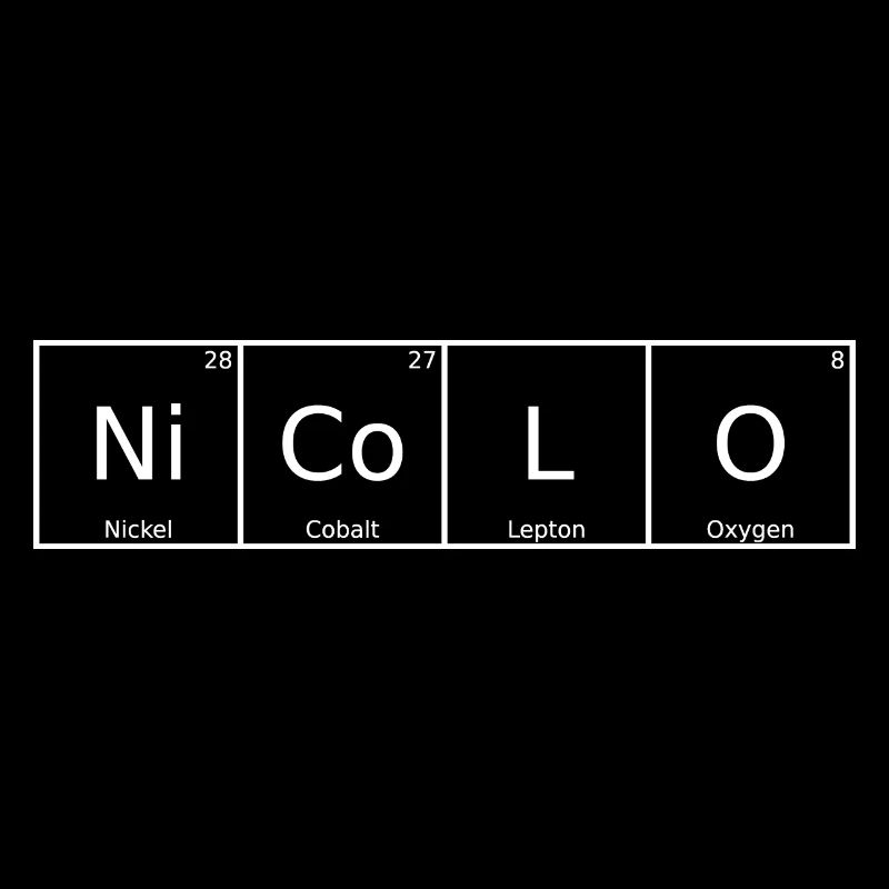 Nicolo Surname First name Chemistry Periodic Table Elements