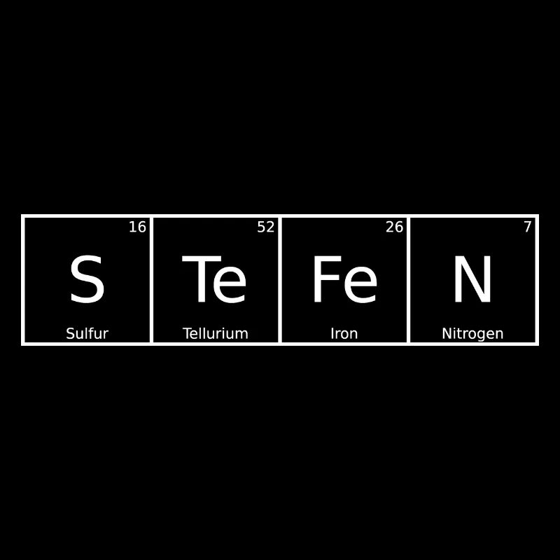 Stefen Surname First Name Chemistry Periodic Table Elements