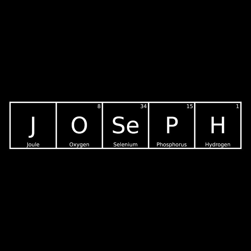 Joseph Name First Name Chemistry Periodic Table Elements