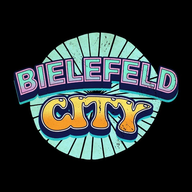 Bielefeld Germany City Font Pop Art Comic