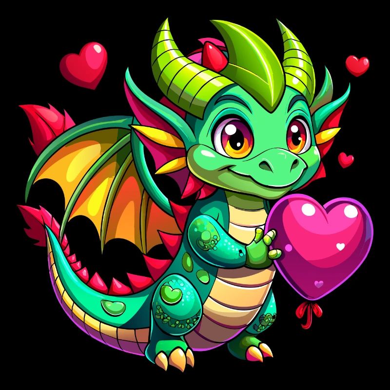Farbenfroher Drache