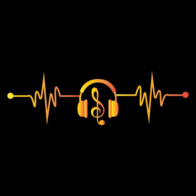 Herzschlag Kopfhörer Musik