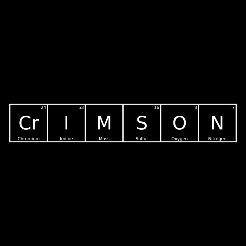 Crimson Name First Name Chemistry Periodic Table Element