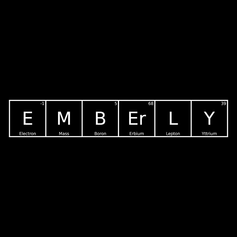 Emberly Name First Name Chemistry Periodic Table Element