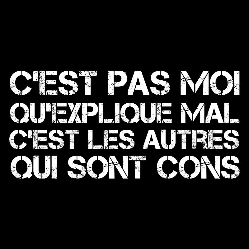 C'est pas moi qu'explique mal