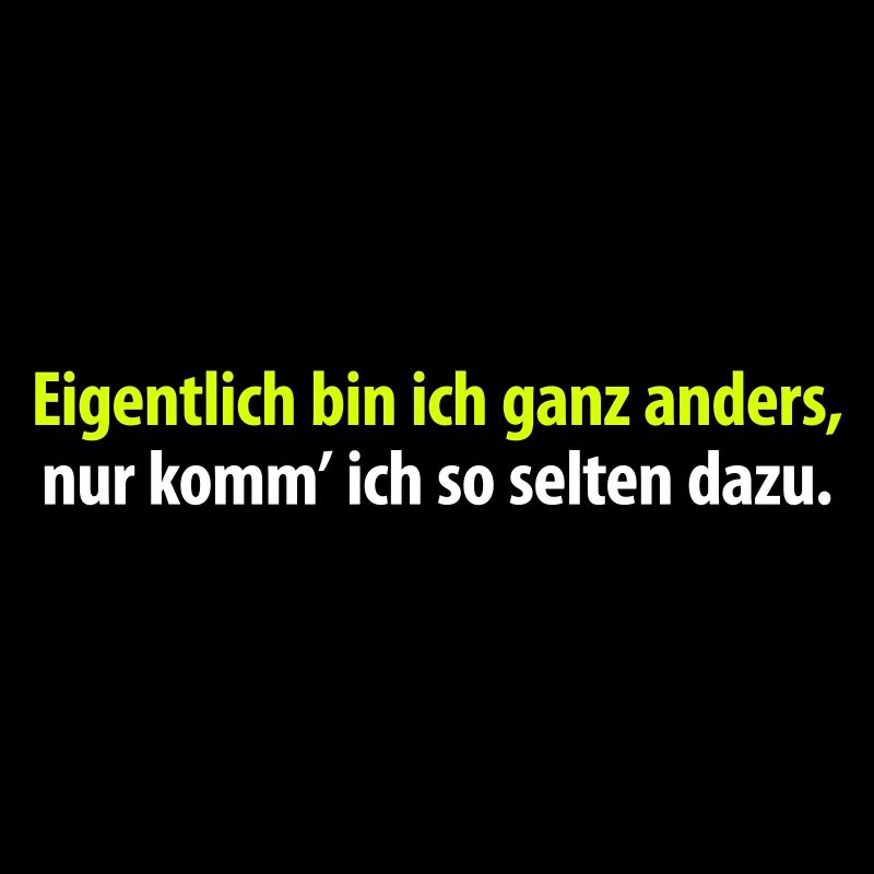 Eigentlich bin ich ganz anders. fremd seltsam Exot