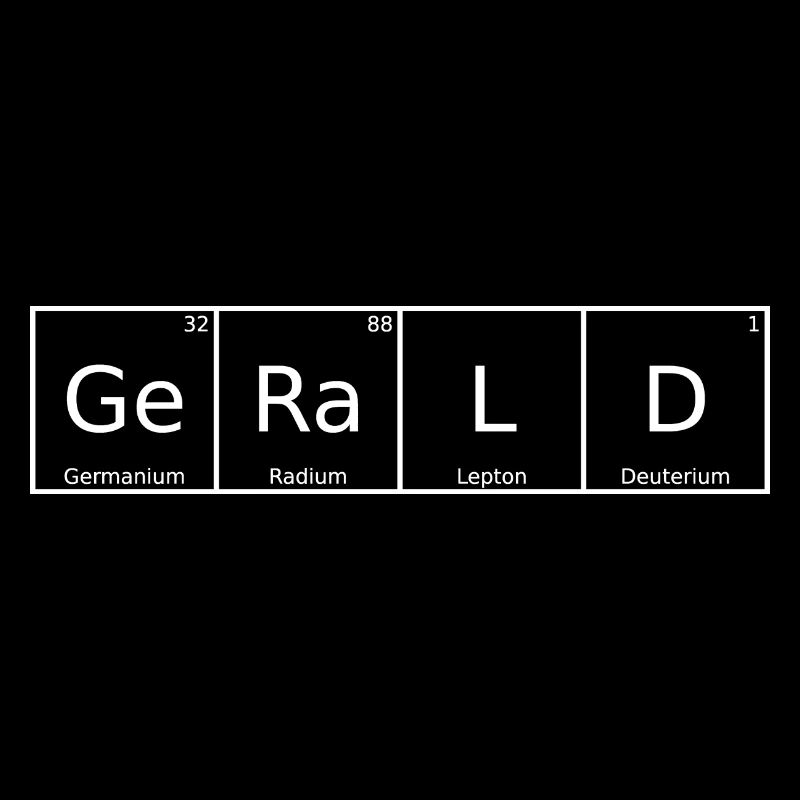 Gerald Name Vorname Chemie Periodensystem Elemente