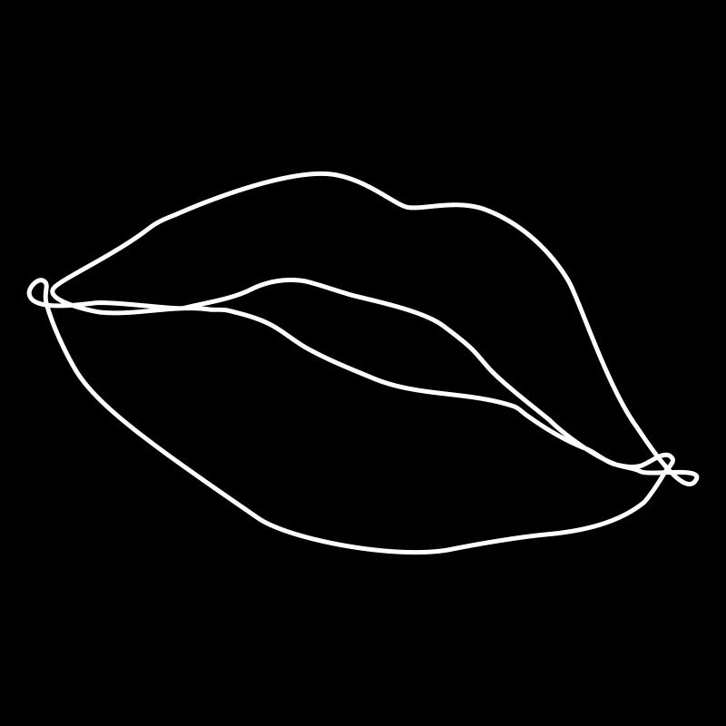 Drawn lips