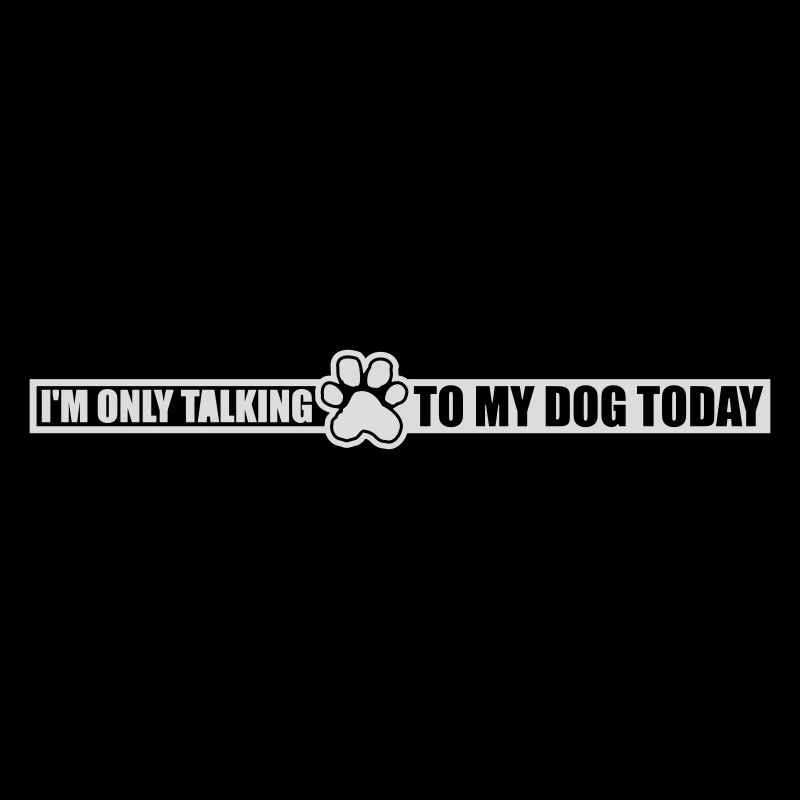 only talking to dog