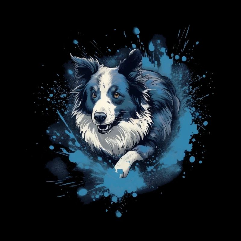 Border-collie Dock-Plongée dans l’eau