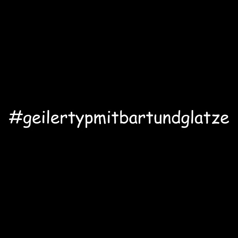Geiler Typ Mit Bart & Glatze Glatzkopf Bartträger