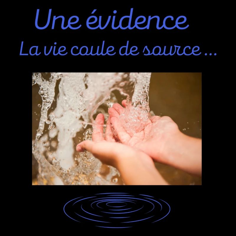 Une évidence la vie coule de source