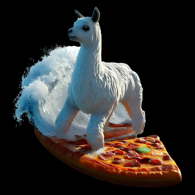 Pizza Vagues Alpaga Surfer