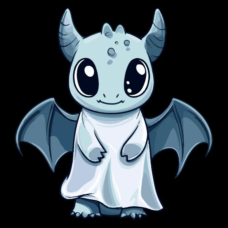 Drache Halloween Comic Geist