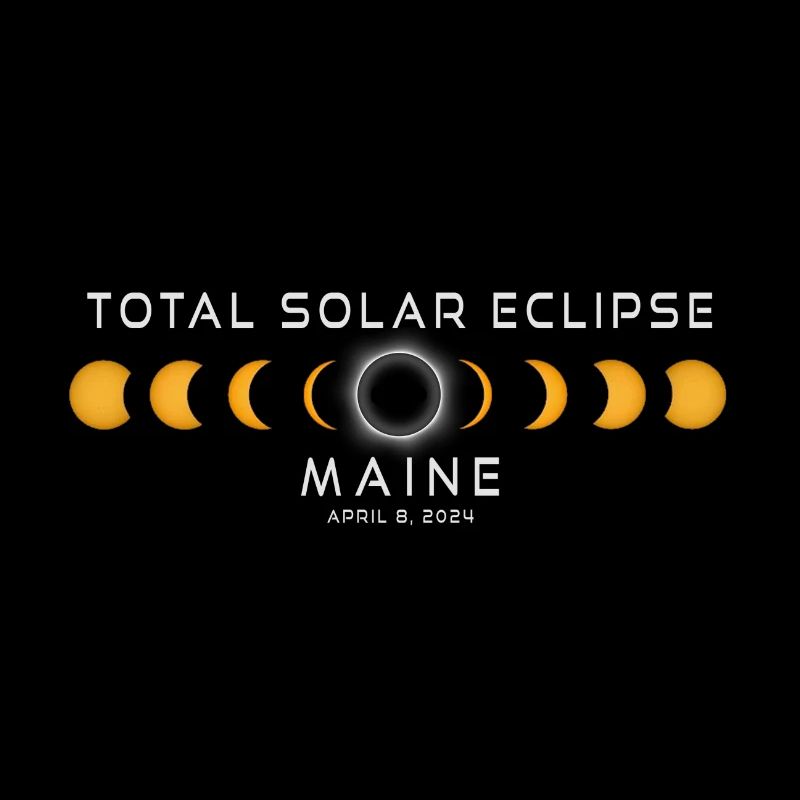Maine Solar Eclipse 2024 Avril 8 Souvenir