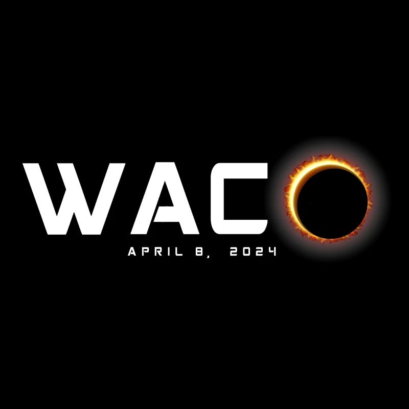 Waco Texas 2024 Eclipse Souvenir 8 avril