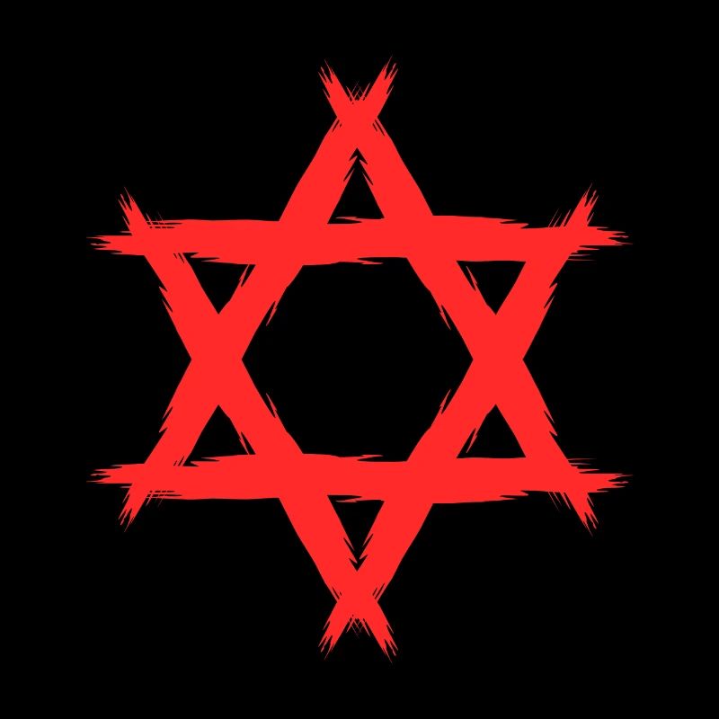 Davidstern Religion Rot