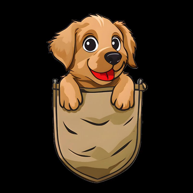 Hund in der Hemdtasche