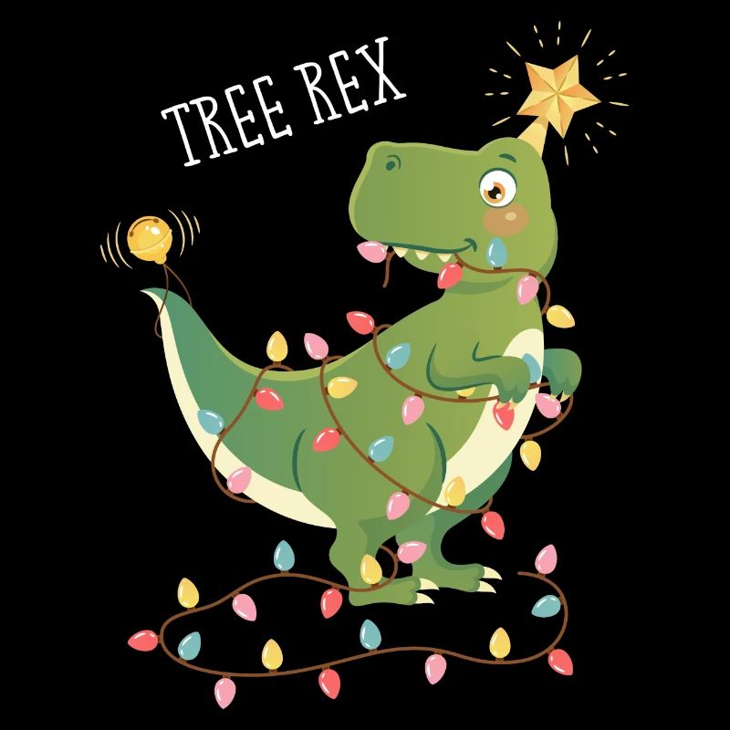 Tree T Rex dinosaur Christmas tree