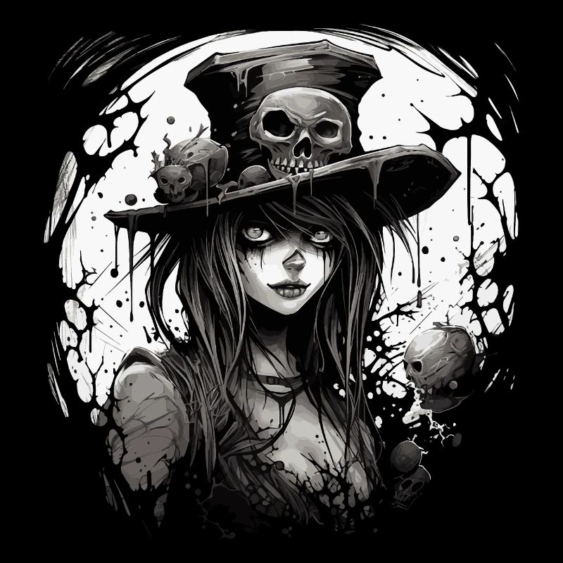 Emo Horrorpunk Mädchen