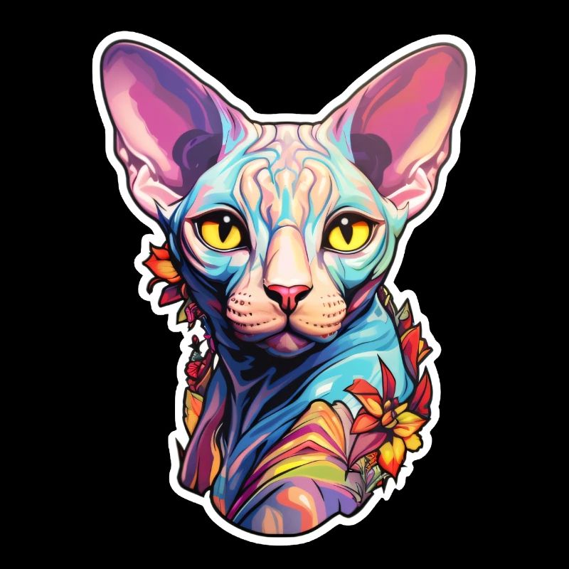 Tête de chat Sphynx