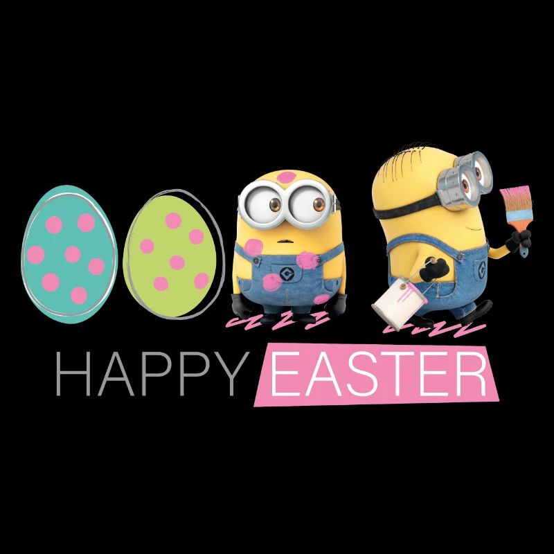 Minions With Easter Eggs Happy Easter