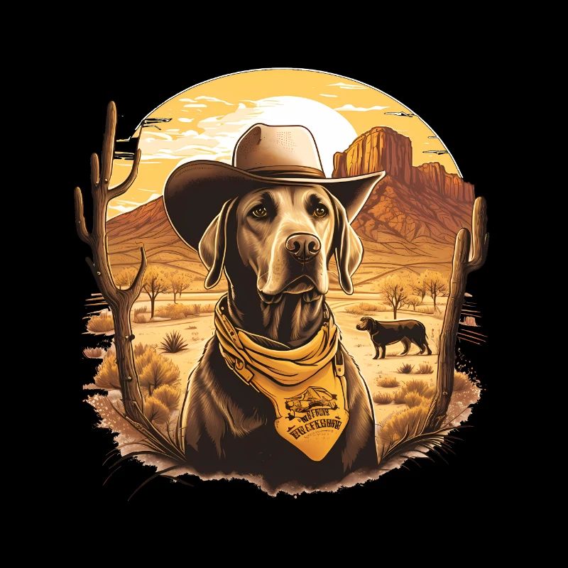 Le shérif Labrador devant Canyon