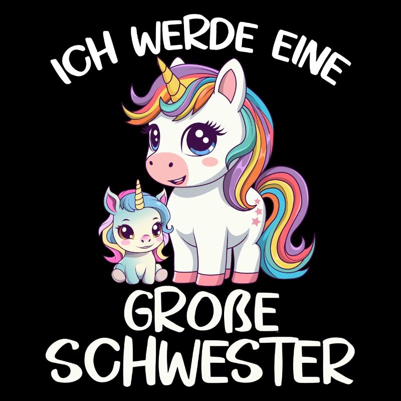 Ich werde eine große Schwester Einhorn super süß