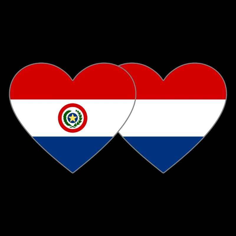 Paraguay Drapeau du cœur de Hollande