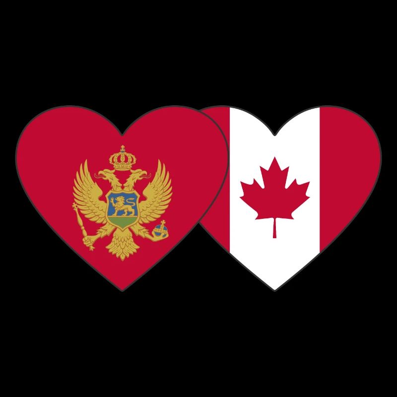 Montenegro Canada flag