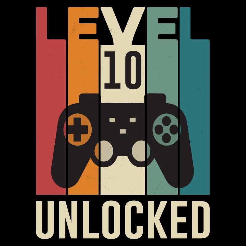 10. Geburtstag Geburtstagsshirt Level 10 Geschenk