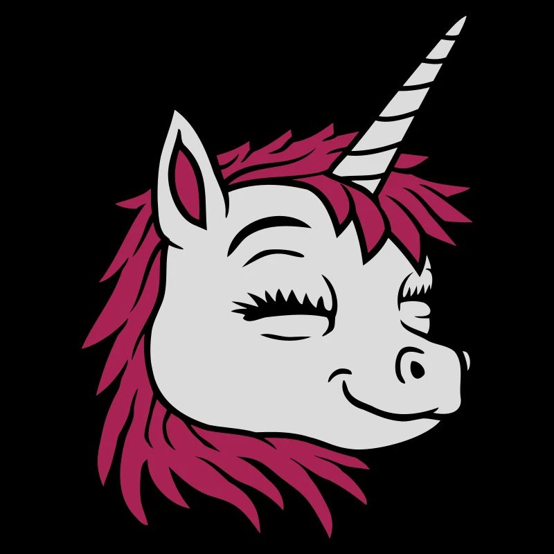 Comic Gesicht glückliches Einhorn