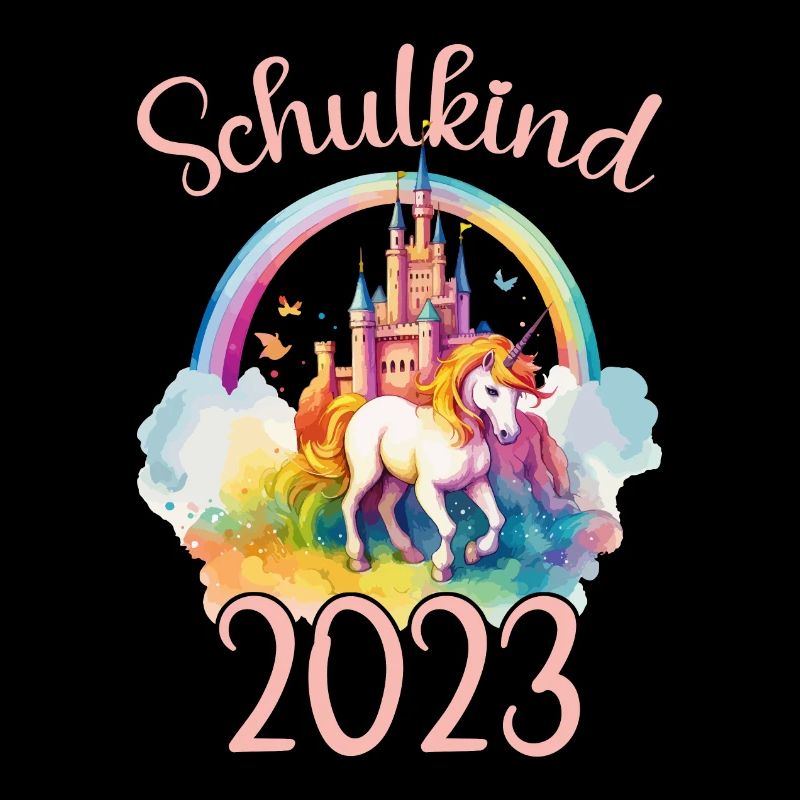 Schulkind 2023 Einschulung Einhorn Schule Schüler