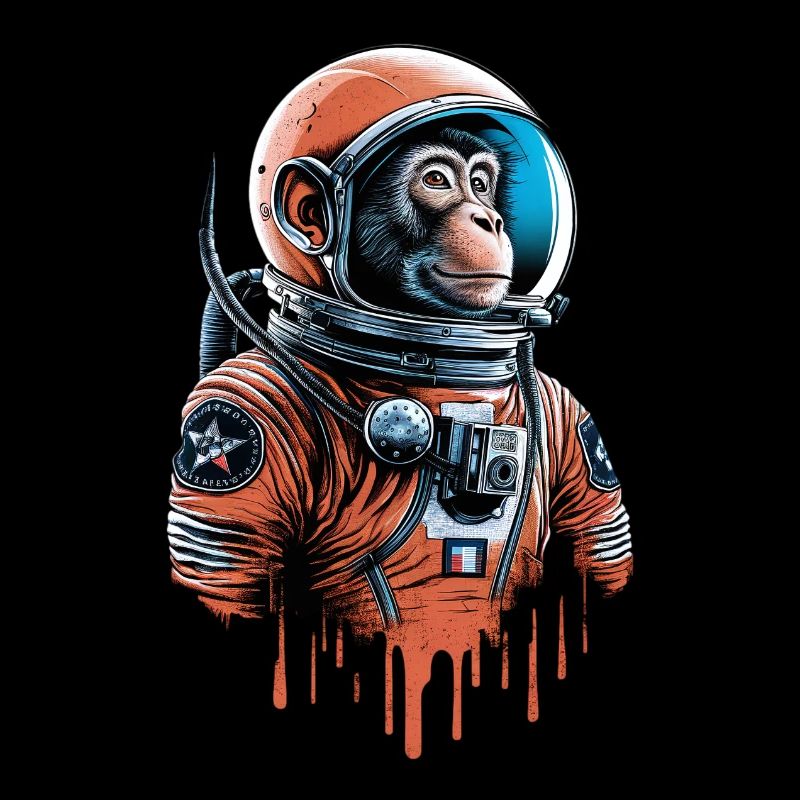 Space monkey explores the universe