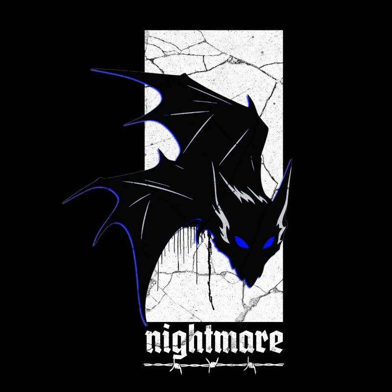 Nightmare Bat – Gothic Horror Vampire Creature Art