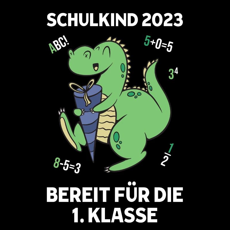 Schulkind 2023 Dinosaurier T-Rex Dino Einschulung