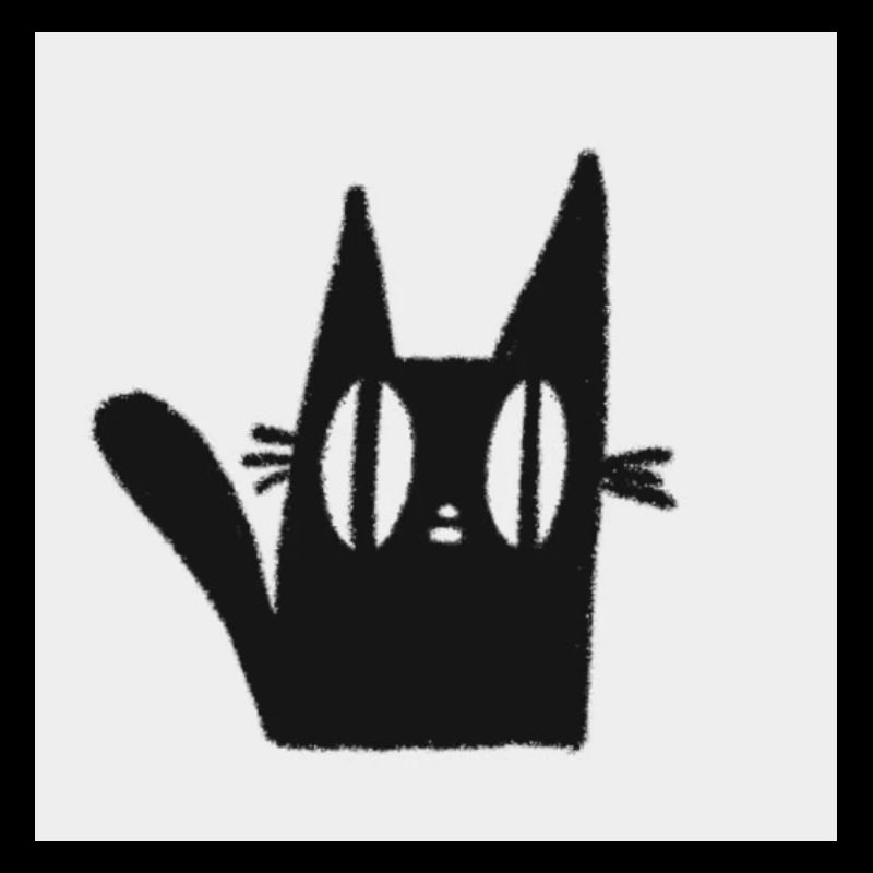 Mimi die schwarze Katze