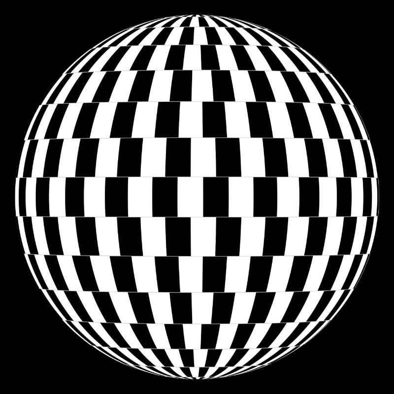Boule formes abstraites idée cadeau