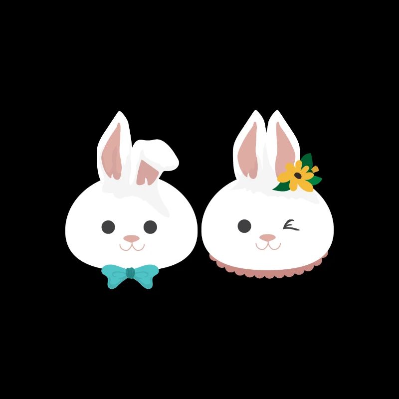 Rabbit Mrs. Hare and Mr. Hare gift idea