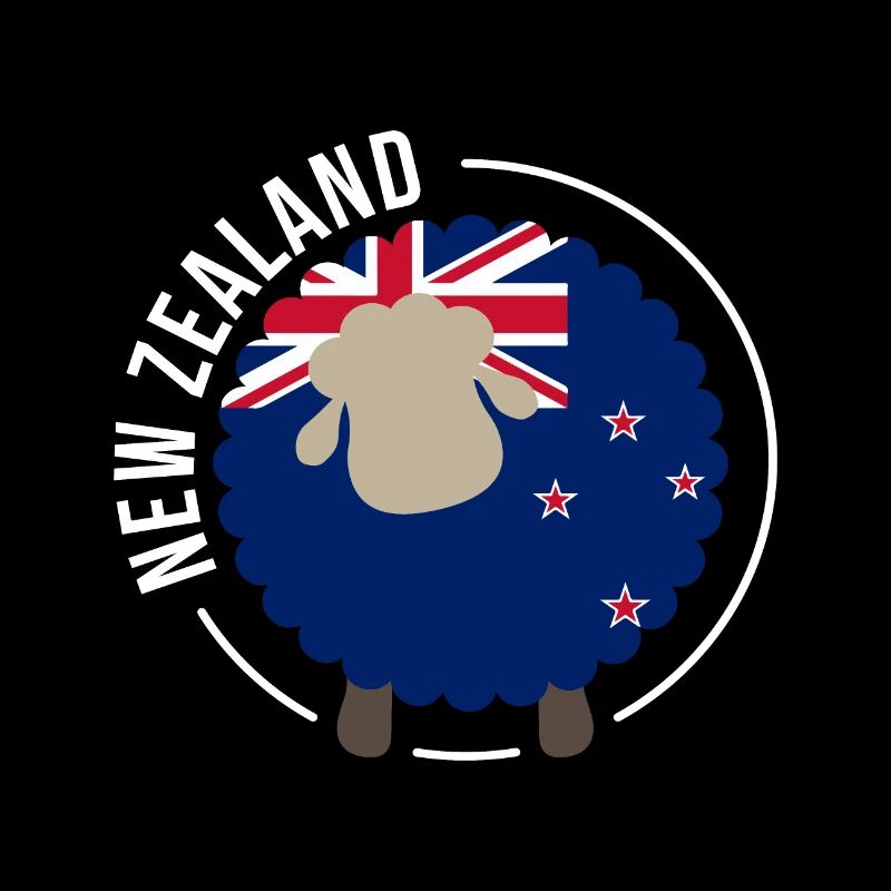Neuseeländische Schaf flagge Neuseelands Geschenk