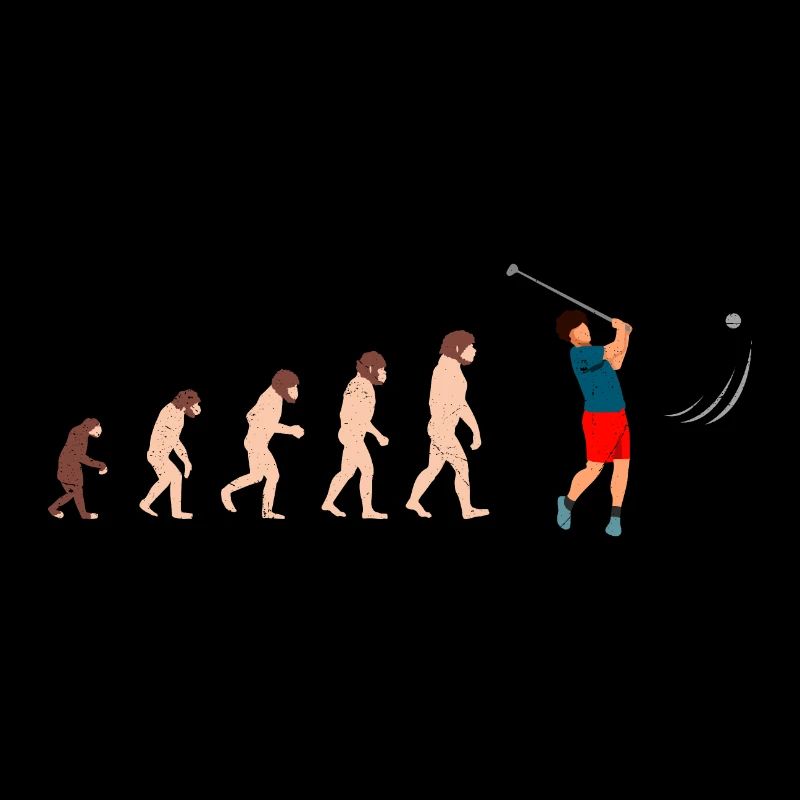 Evolution Golf Golfer Geschenkidee