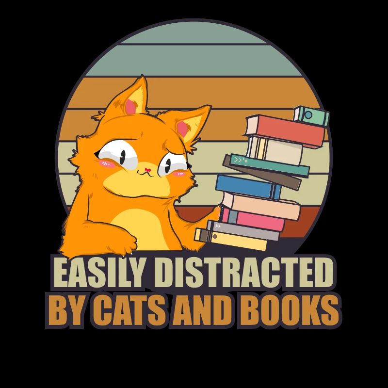 Easily distracted librarian book bookworm