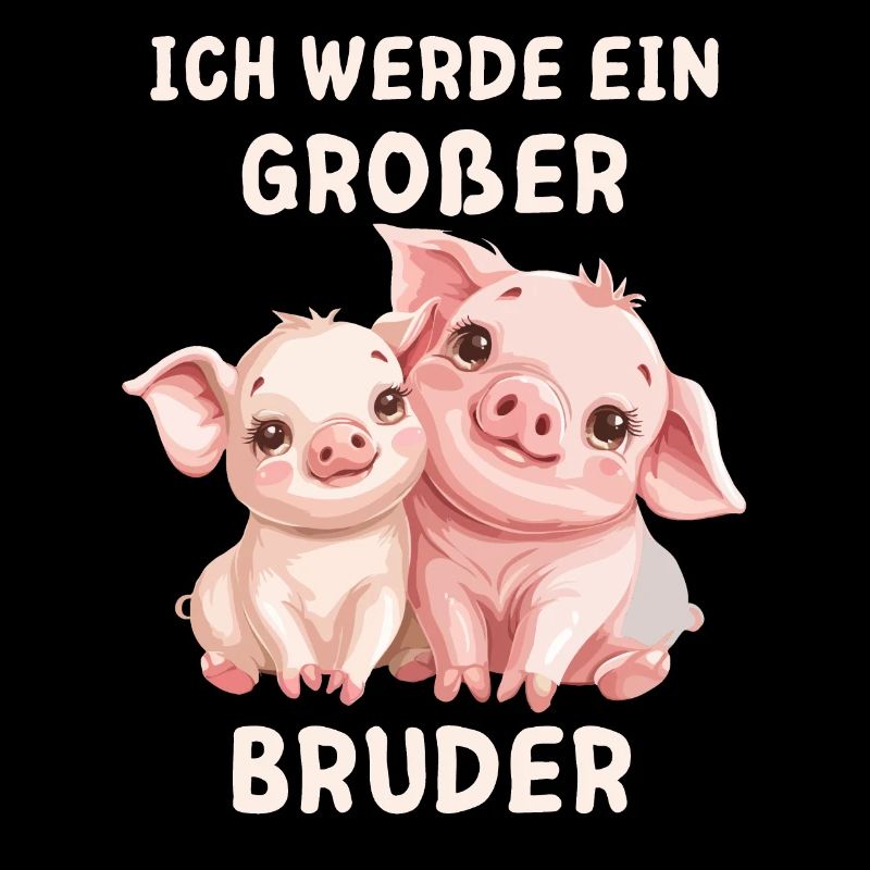 Ich werde ein großer Bruder Schwein