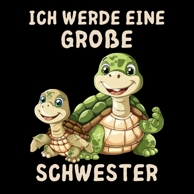 Ich werde eine große Schwester Schildkröte