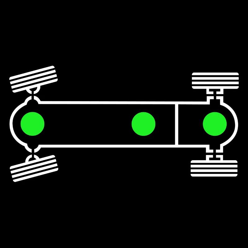 Syncro 4x4 Bus Differentialsperren Symbol Camper