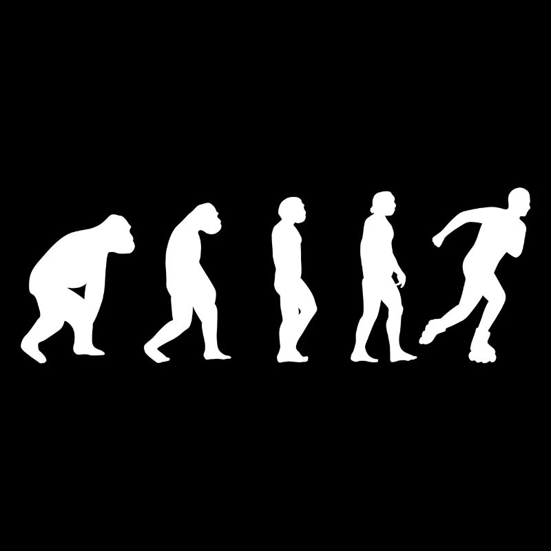Inline Skating Skater Roller Skate Evolution Gift