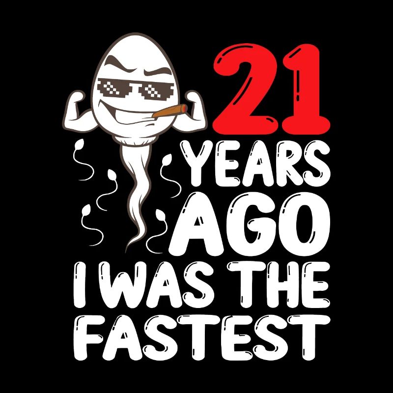 Robe bâillon d’anniversaire Il y a 21 ans, j’étais la plus rapide