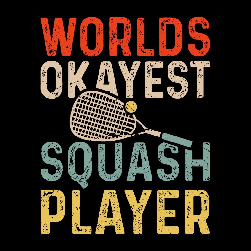 Worlds Okayest Squash Player Retro Squash
